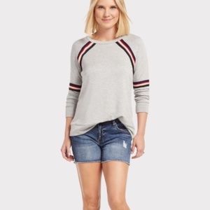 Peyton Jensen Bryn Taped Raglan Pullover